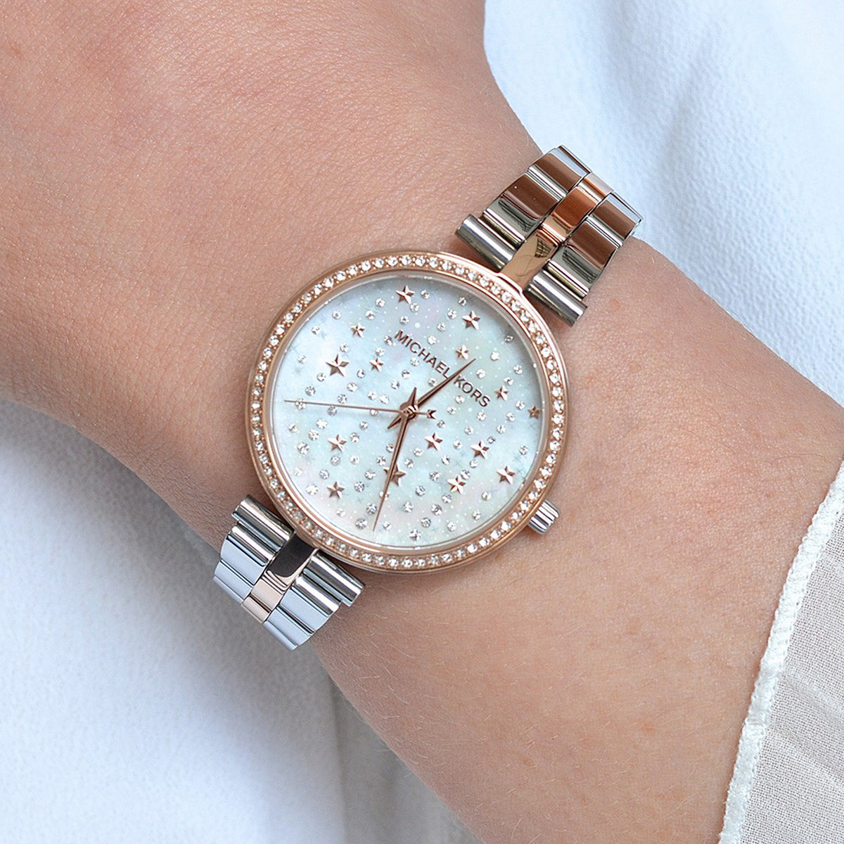 MICHAEL KORS Maci Celestial Two Tone Watch