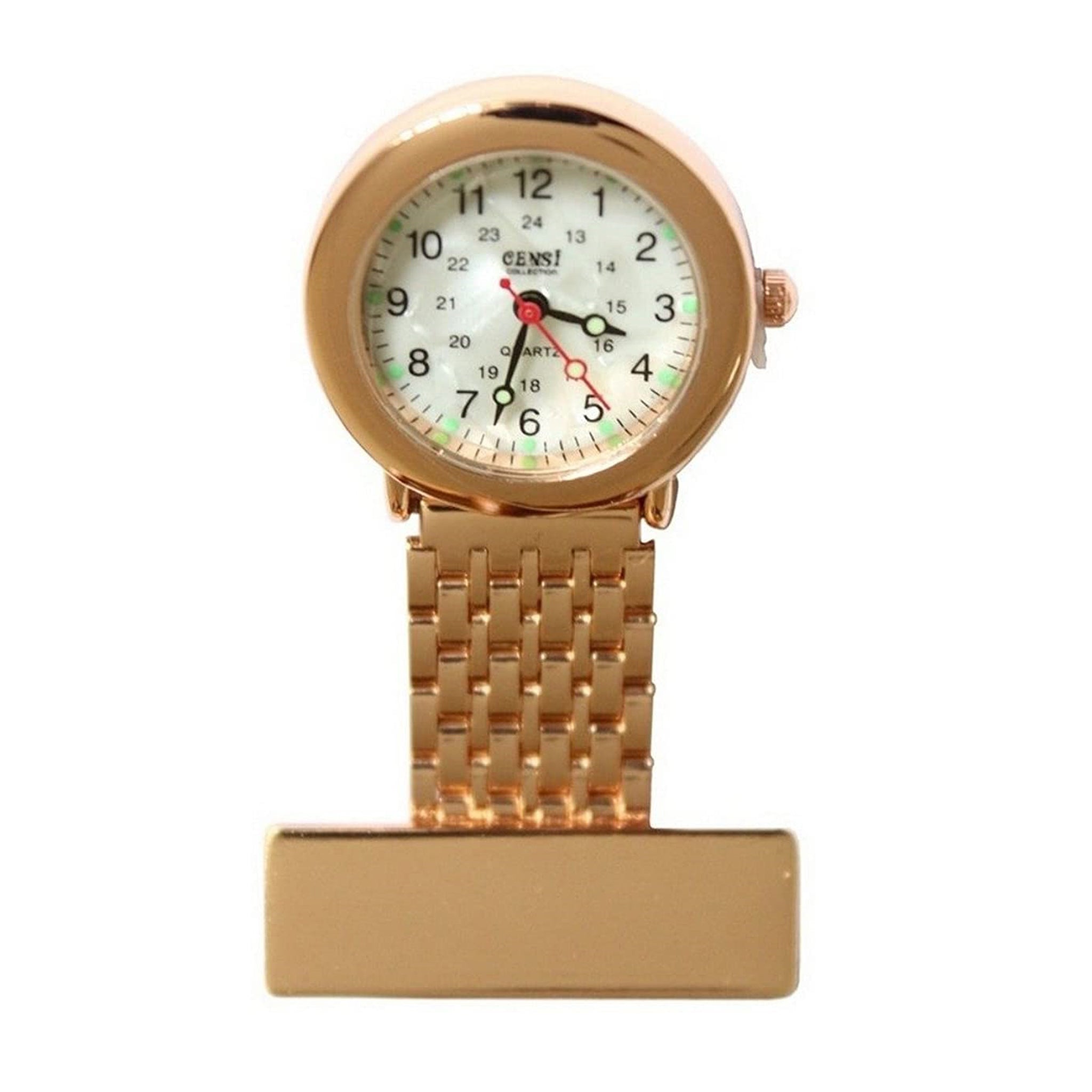 Rose gold sale nurse fob watch