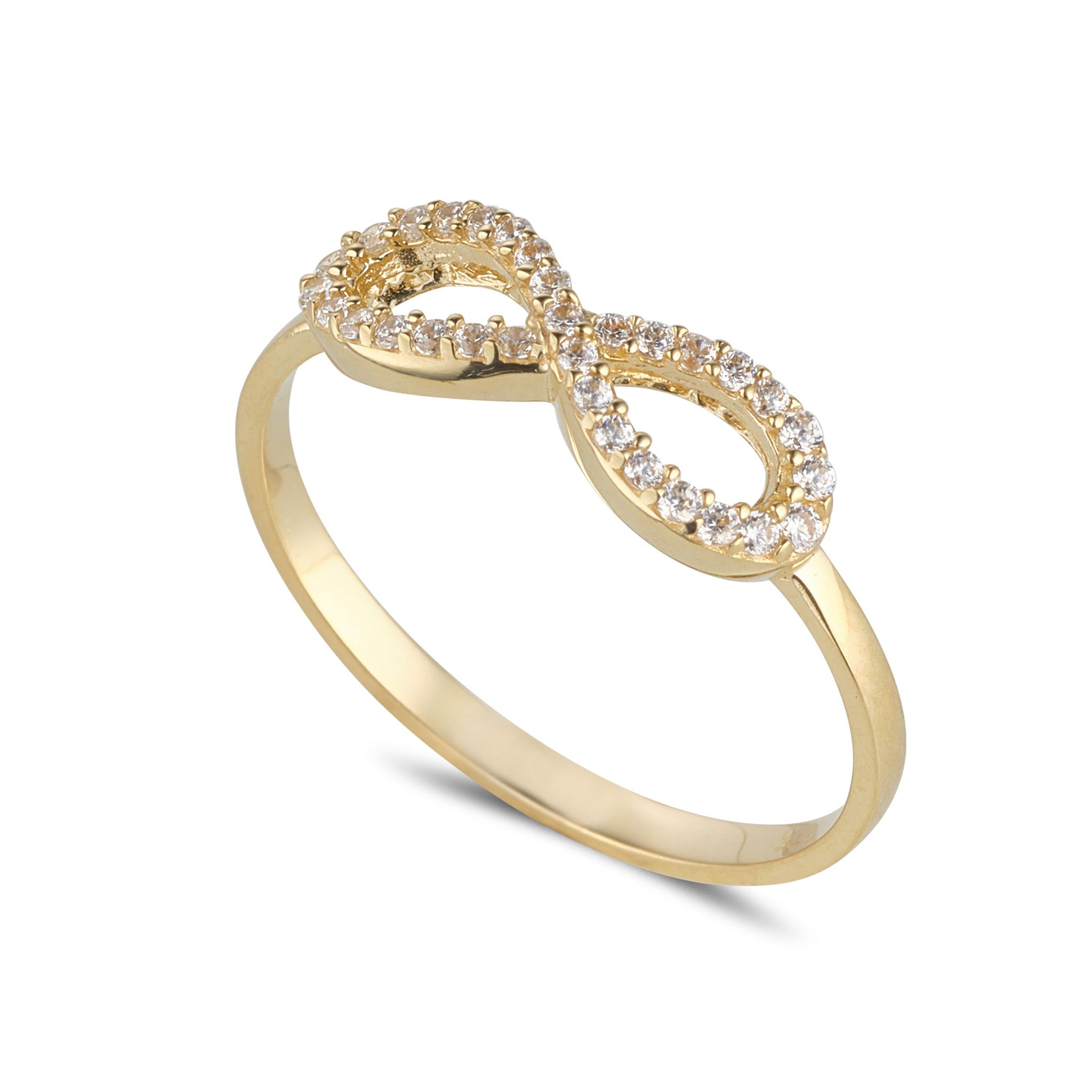 9ct Gold Infinity Ring – Diamonds Jewellers