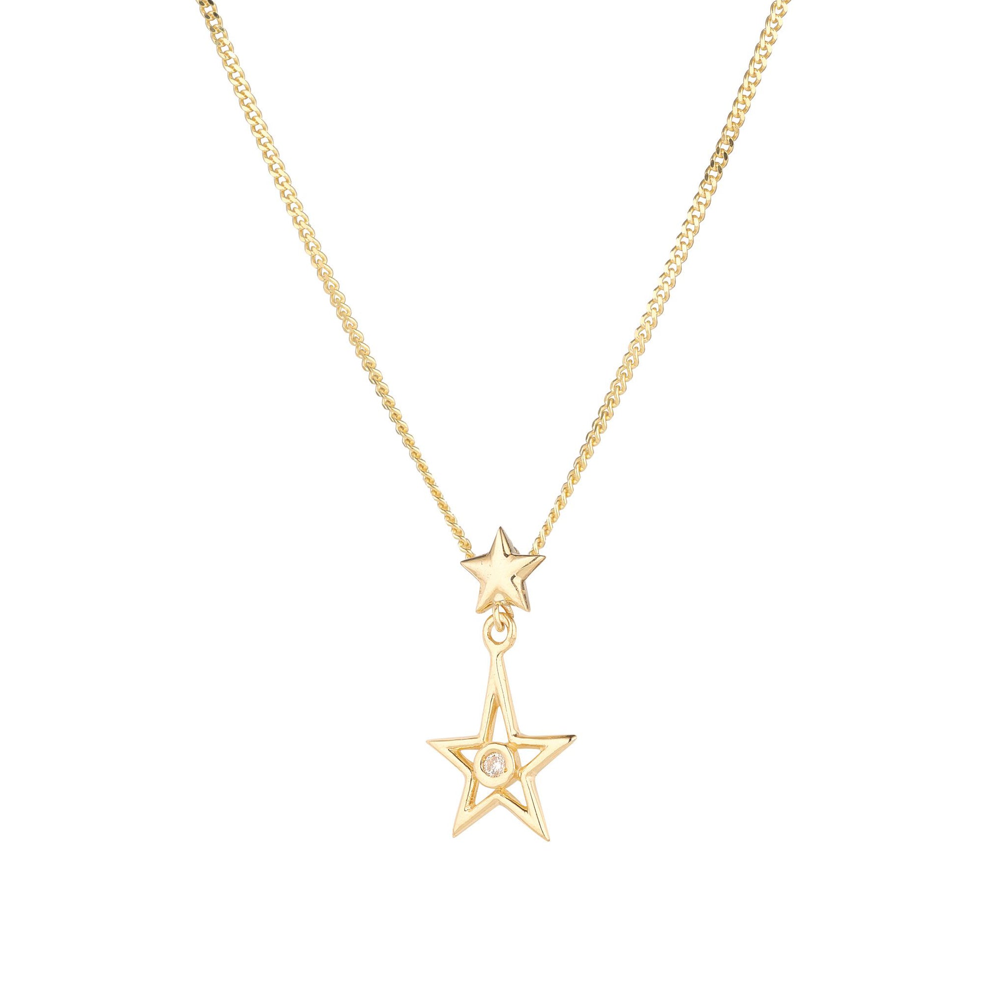 9ct Yellow Gold 5 Star Necklace – Keanes Jewellers
